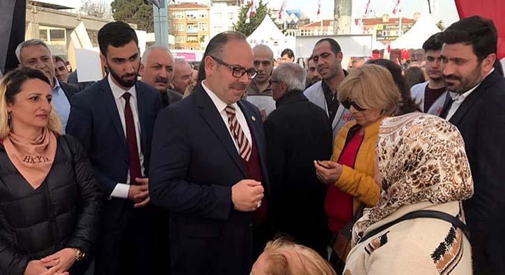 AK Parti milletvekilinden 'Hayr' standna ziyaret