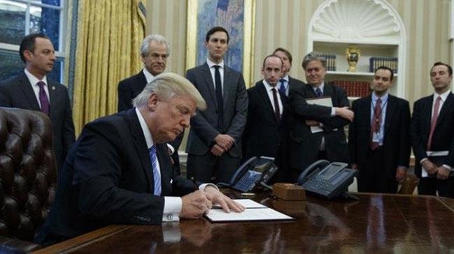 Trump tartmal projeyi imzalad