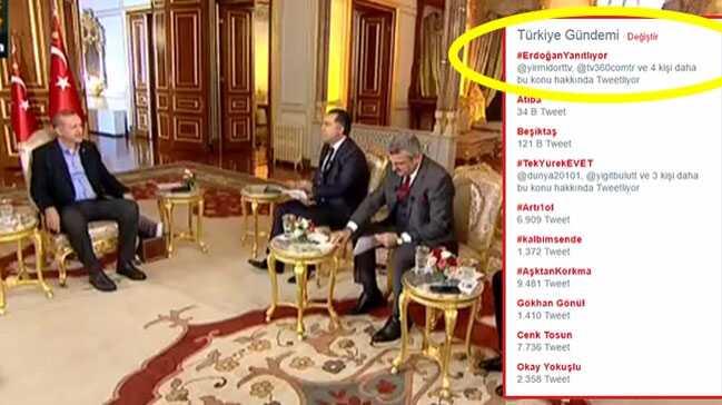 #ErdoanYantlyor Twitter'da TT oldu