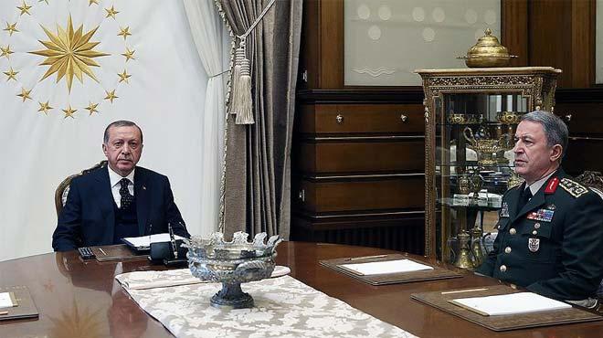 Cumhurbakan Erdoan Genelkurmay Bakan Akar' kabul etti
