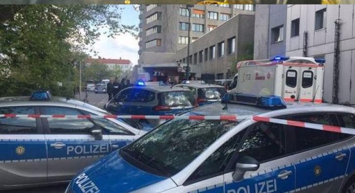 Berlin'de bir hastaneden silah sesi geldi