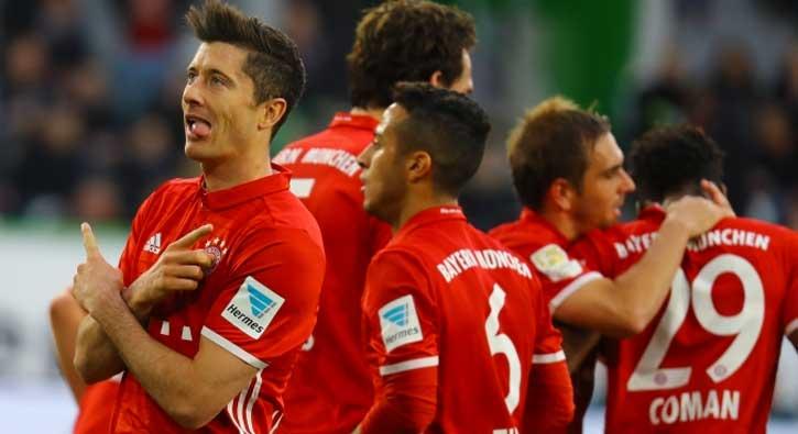 Bayern Mnih, Wolfsburg'u 6-0 malup ederek ampiyon oldu