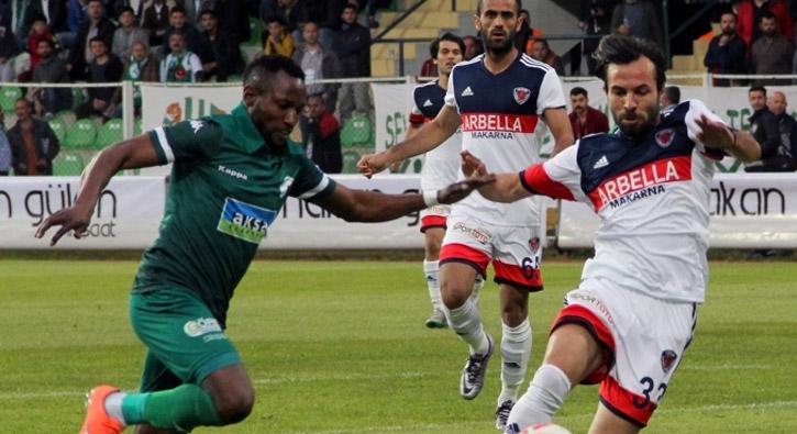 Giresunspor sahasnda Mersin dmanyurdu'nu 1-0 yendi