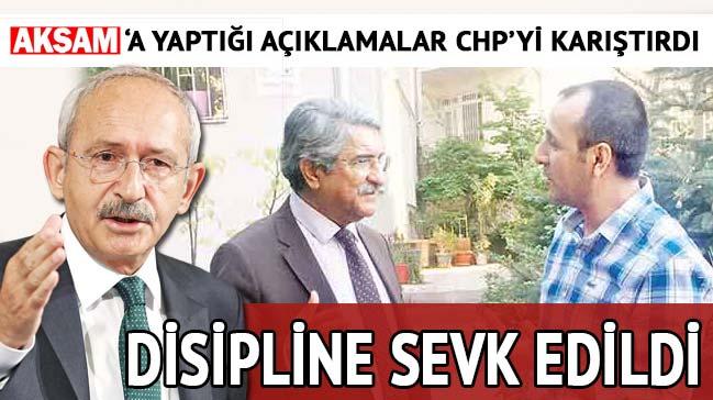 CHP Milletvekili Fikri Salar disipline sevk edildi