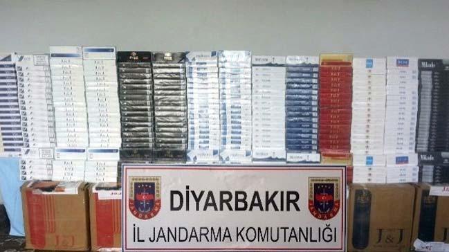 Diyarbakrda 150 bin paket kaak sigara ele geirildi