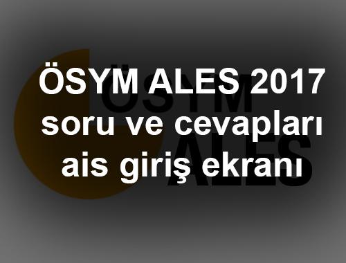 SYM ALES 2017 soru ve cevaplar ais giri ekran