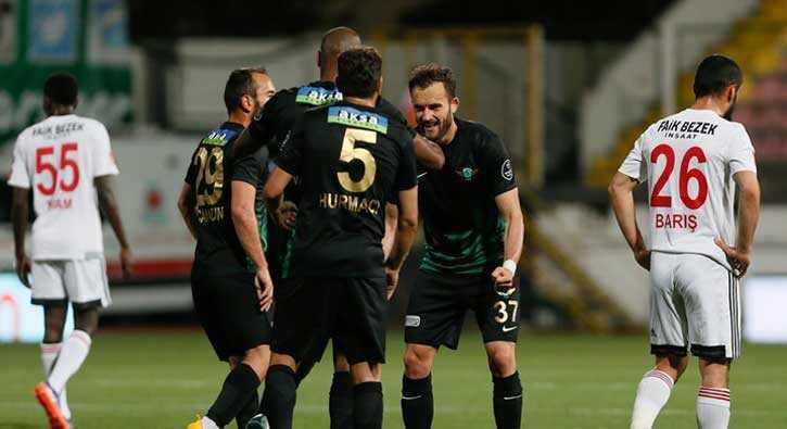 Akhisar Belediyespor evinde Gaziantepspor'u 6-0 malup etti