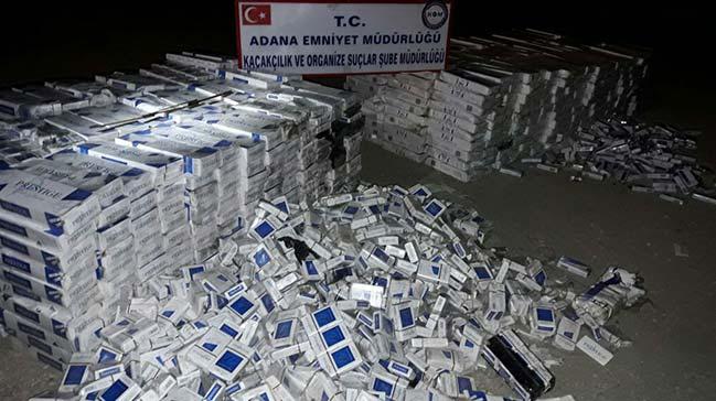 Trlardan 108 bin 400 adet kaak sigara kt