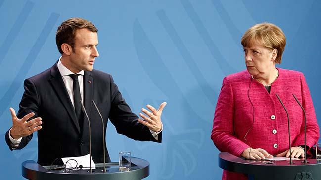 Fransa Cumhurbakan Macron ile gren Merkel: Her balang byldr