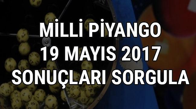 Milli Piyango 19 Mays 2017 ekili sonular