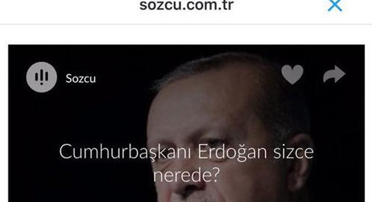 Son dakika: Szc gazetesi 15 Temmuz gecesi Erdoan'n yerine deifre etmek iin anket yapm 