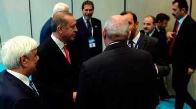 Cumhurbakan Erdoan ve Pavlopulos Fenerbahe'yi konutu