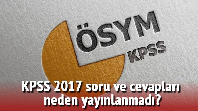 SYM giri ais.osym.gov.tr'de 2017 KPSS sorular cevaplar yaynland 