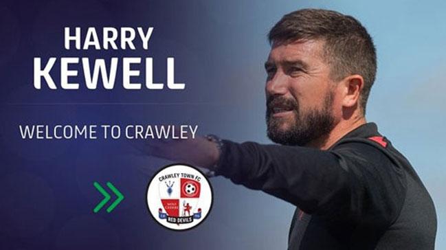 Kewell Crawley Town'n teknik direktr oldu