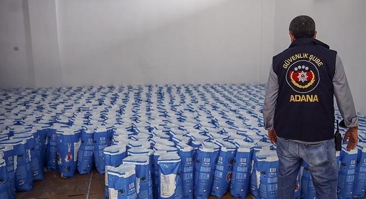 Adana'da 8 ton sahte deterjan ele geirildi