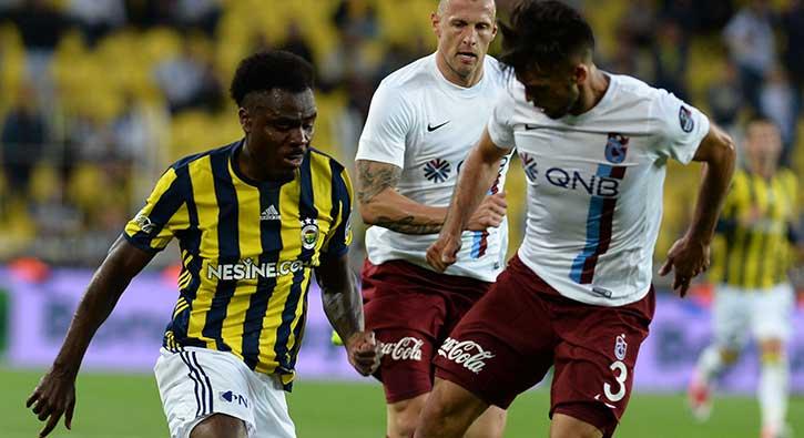 Fenerbahe sahasnda Trabzonspor ile 1-1 berabere kald
