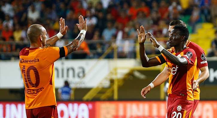 Galatasaray deplasmanda Aytemiz Alanyaspor'u 3-2 malup etti