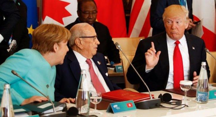 Trump ile Merkel birbirine girdi