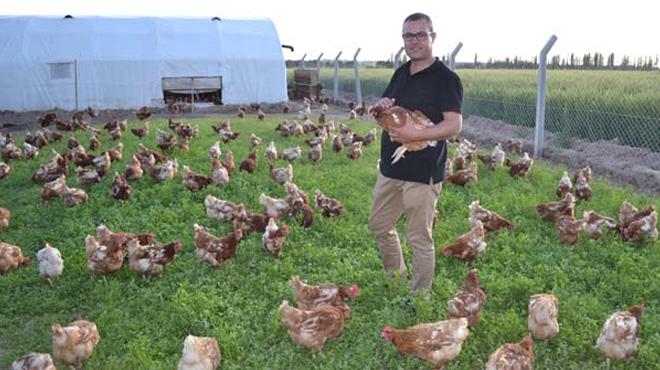 Hastalardan etkilenip organik yumurta retimine balad, talebe yetiemiyor