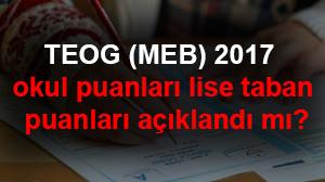 MEB'den fla TEOG snav lise taban puanlar aklamas 