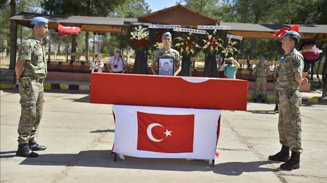 Mardin'de ehit askerimiz iin tren