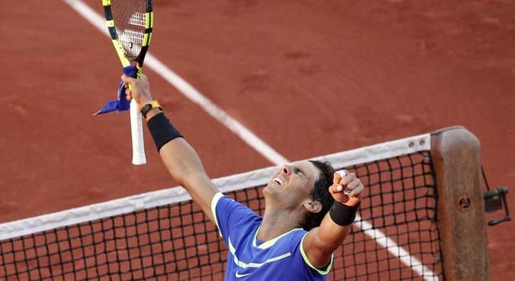 Roland Garros finalinde Stanislas Wawrinka'y 3-0 yenen Rafael Nadal ampiyon oldu