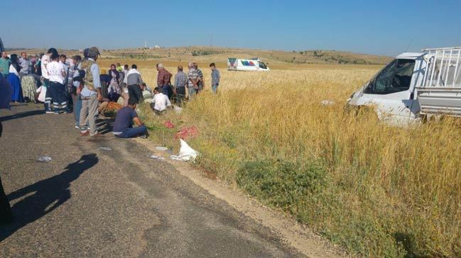 Mardin'de feci kaza: 4 l, 13 yaral