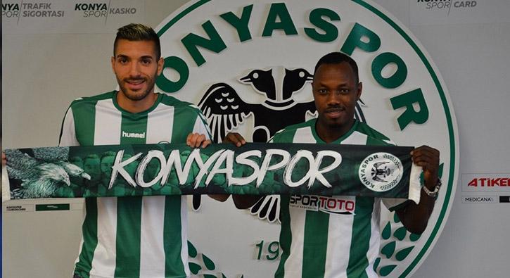 Atiker Konyaspor Mehdi Bourabia ve Abdou Razack Traore ile szleme imzalad