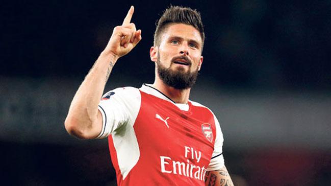 Beikta Fransz golc Olivier Giroud'u gzne kestirdi