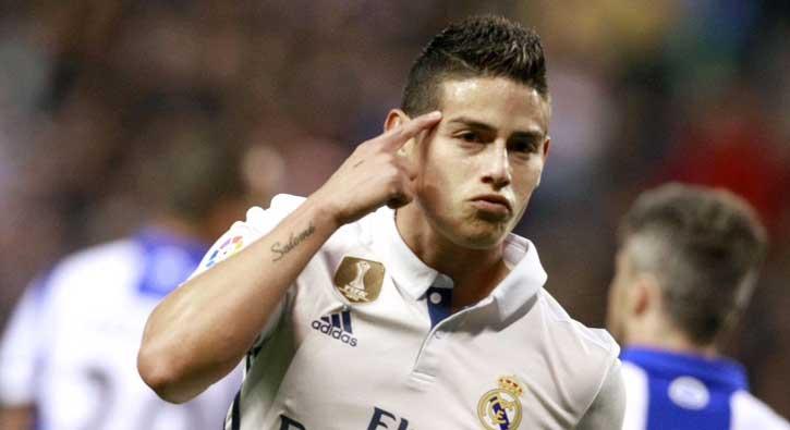 Milan Real Madrid'in yldz James Rodriguez'i transfer etmeye yaklat