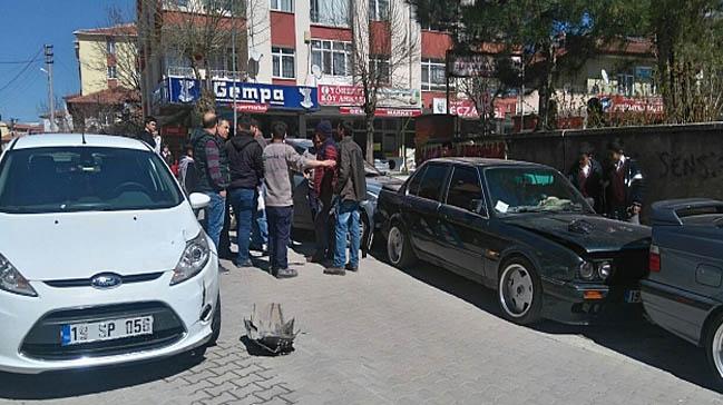 Sungurlu'daki zincirleme trafik kazasnda 2 kii yaraland