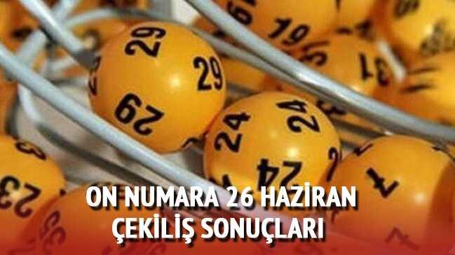 10 numara sonucu 26 Haziran On Numara ekili sonular milli piyango 2017