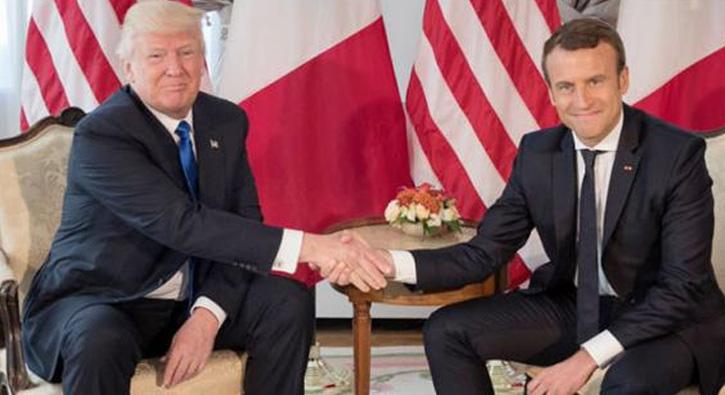 Macron ve Trump Suriye'de kimyasal saldr gereklemesi halinde ortak karlk verme karar ald