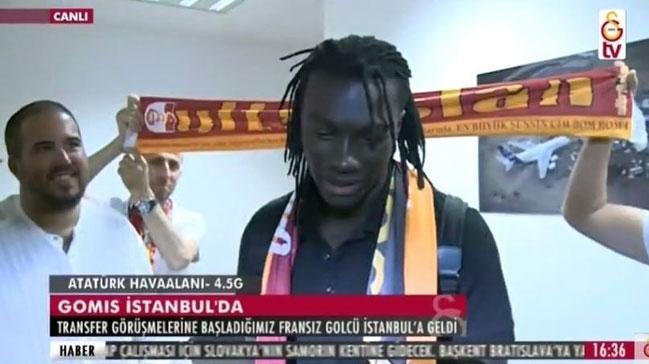 Galatasaray'n yeni golcs Gomis stanbul'da