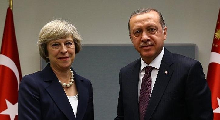 Cumhurbakan Erdoan ve May telefonda grt