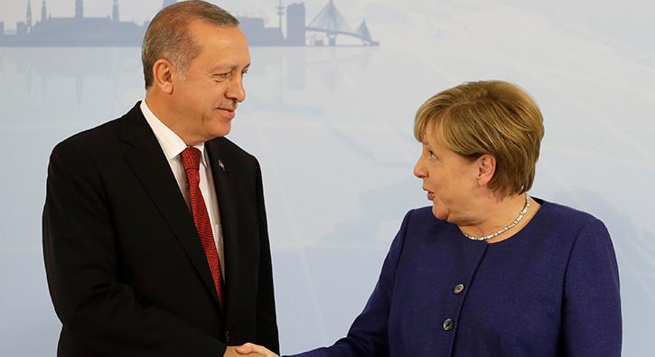 Cumhurbakan Erdoan ile Almanya Babakan Merkel'in grmesi sona erdi