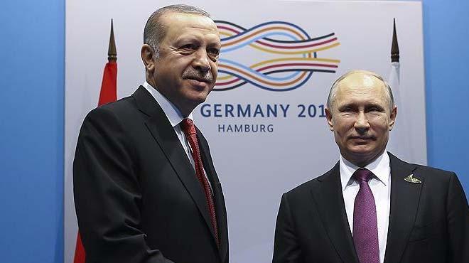 Cumhurbakan Erdoan Rus lider Putin ile grt