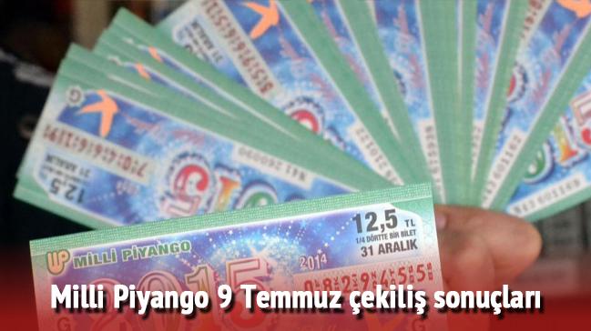 Milli Piyango 9 Temmuz ekili sonular 