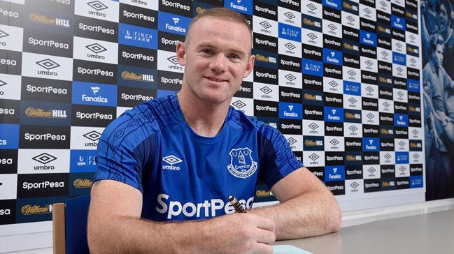 Everton Wayne Rooney'i transfer ettiini resmen aklad