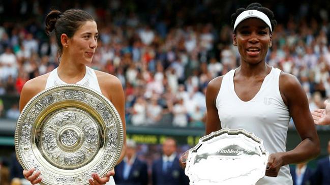 Wimbledon tek kadnlarda ampiyon Garbine Muguruza oldu