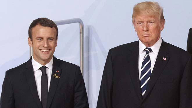 Fransa Cumhurbakan Macron'dan 'Trump' aklamas 