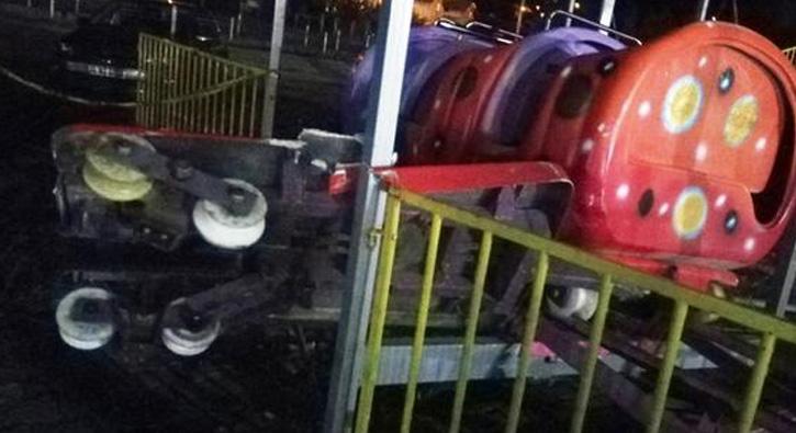 Krehir'de lunaparkta feci kaza: 1 l, 1i ar 4 yaral