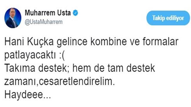 Muharrem Usta'dan taraftara kombine ve forma sitemi