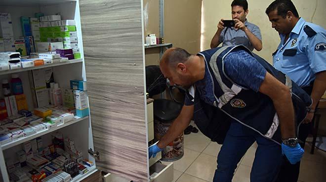 Mersin'de bulunan bakkallardaki 'gizli eczanelere' polis baskn