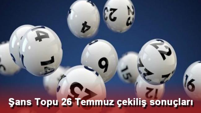 ans Topu 26 Temmuz ekili sonular (Milli Piyango 2017)