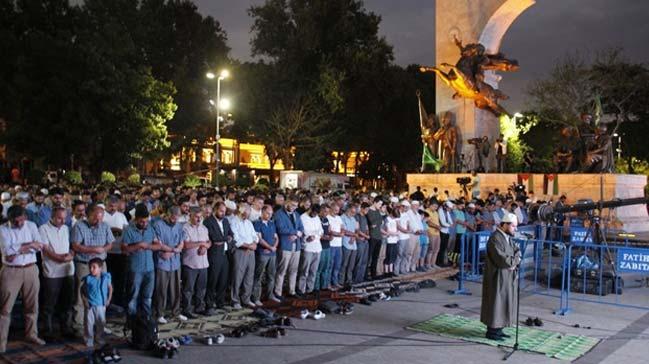 Sarahane'de 'Kuds zgr Olana Dek Ses Ver' mitingi dzenlendi