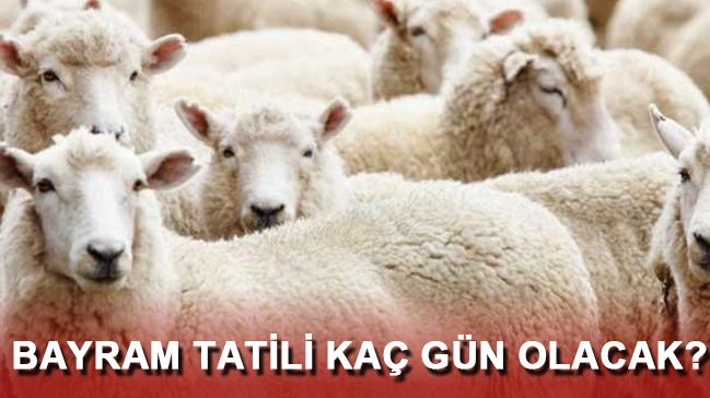 Kurban Bayram tatili ka gn srecek" 