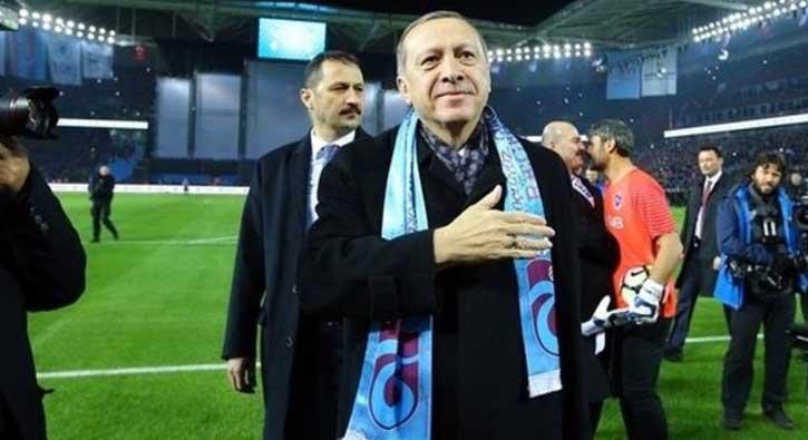 Cumhurbakan Erdoan'dan Trabzonspor'a kutlama