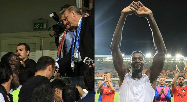 Adebayor: Cumhurbakan tarafndan kutlanmak gzel