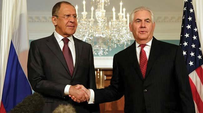 Rusya Dileri Bakan Lavrov ile ABD'li mevkida Tillerson, Kuzey Kore'yi grt